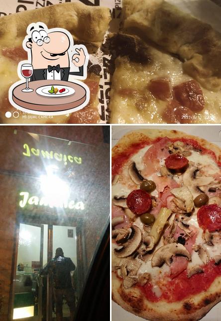 Pizzeria Jamaica Talsano is distinguished by food and exterior