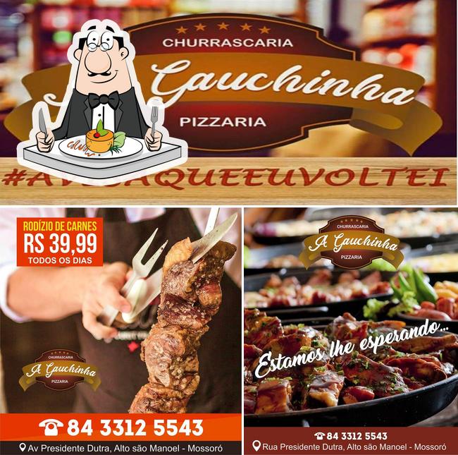 Comida em Churrascaria A gauchinha