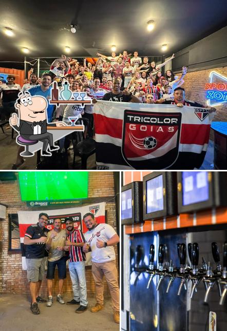 O interior do Geral Sports Bar