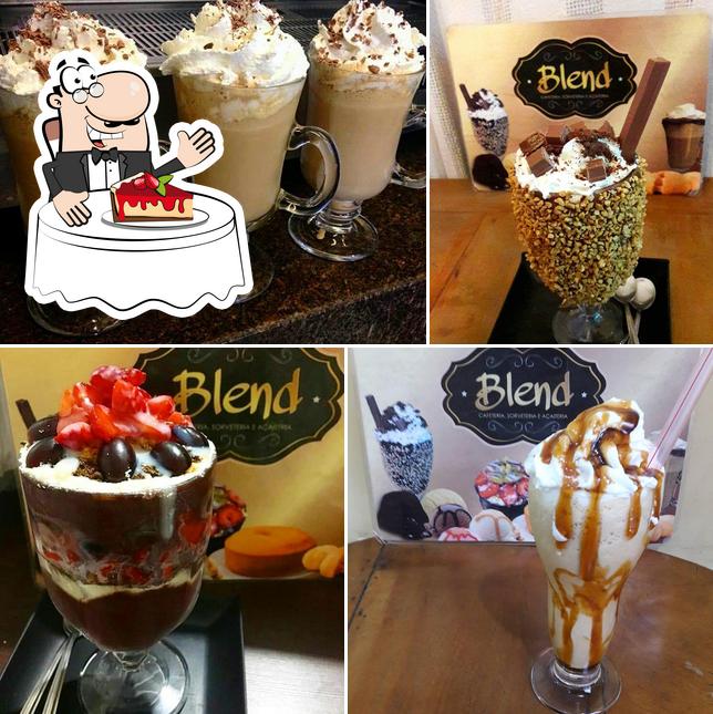 Blend Sorveteria e Açaiteria provê uma escolha de pratos doces