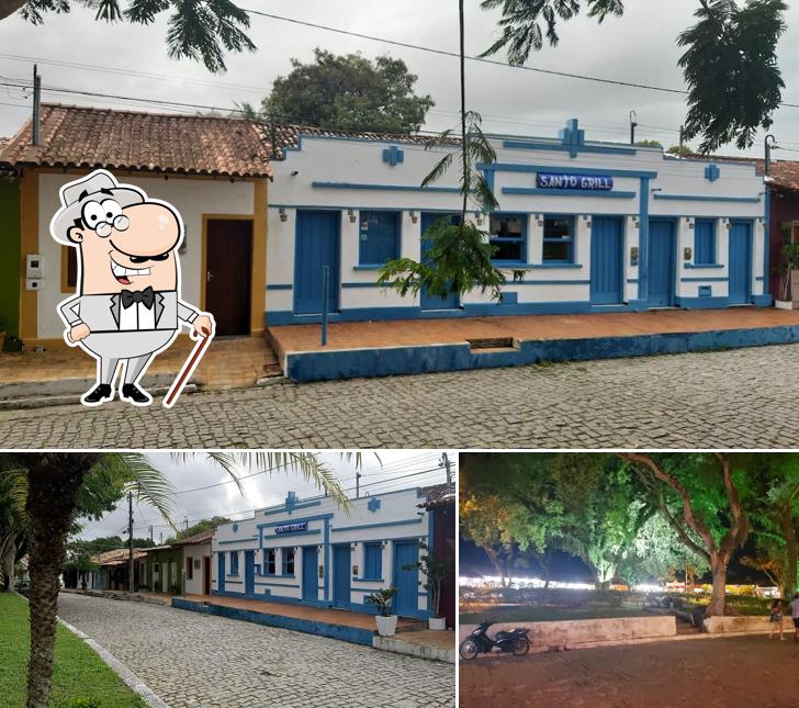 O exterior do Santo Grill