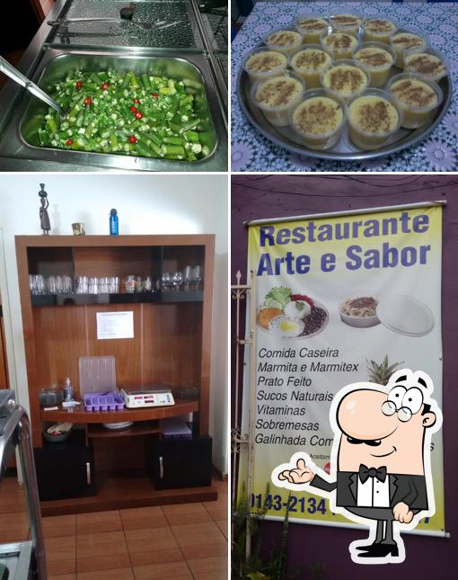 O interior do Restaurante Arte e Sabor