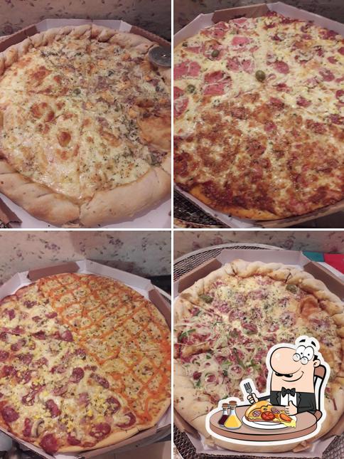 Consiga diferentes variedades de pizza