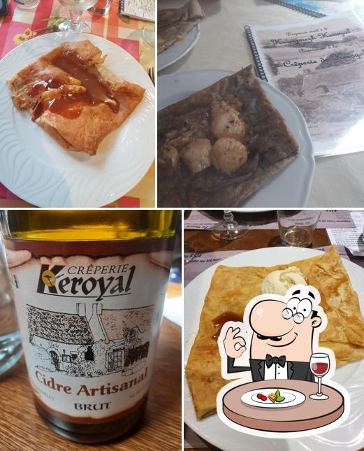 Nourriture à Crêperie de Keroyal