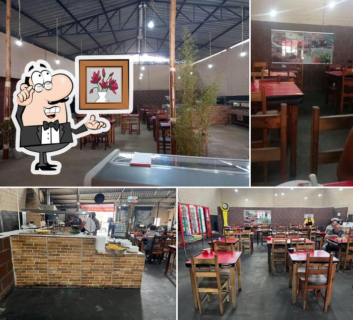 O interior do Restaurante e Churrascaria Delícias na Brasa - Barreiro