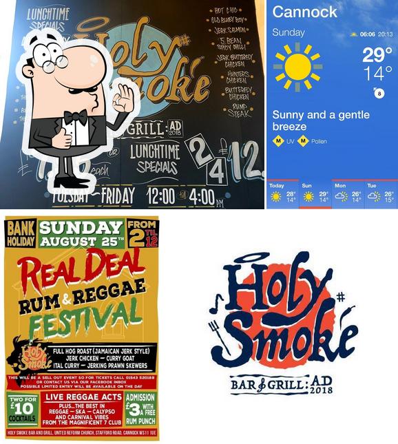 Holy Smoke Bar Grill Holy Smoke Bar Grill Stafford Rd In Cannock Restaurant Reviews