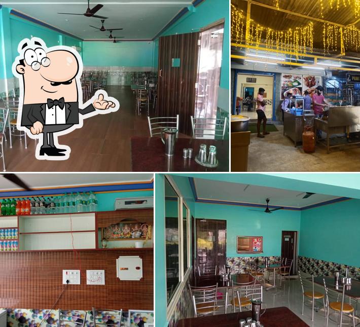 The interior of Jallikattu family restaurant