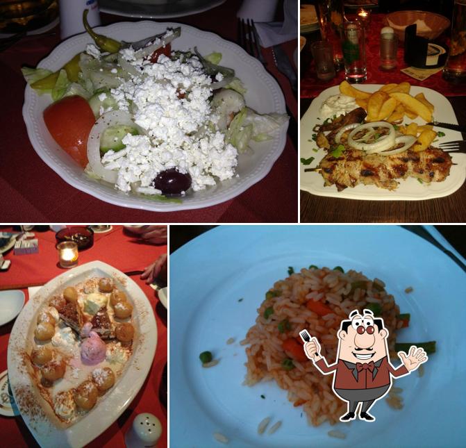 Essen im Restaurant Zeus