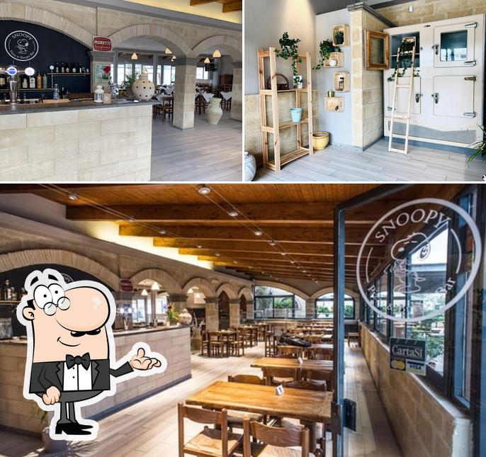 Gli interni di Snoopy Pizza & Burger Bar