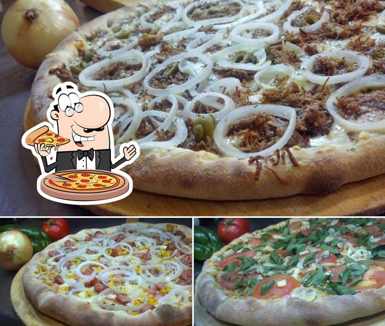 Peça diversos tipos de pizza