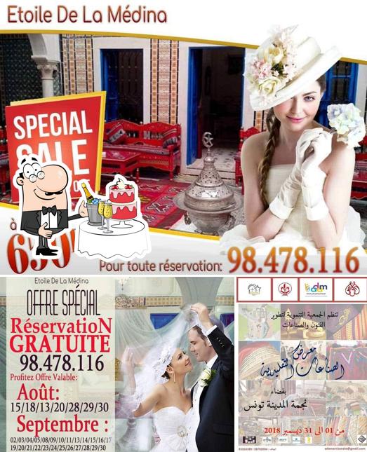 Etoile de La Medina offre un espace pour recevoir un banquet pour un mariage