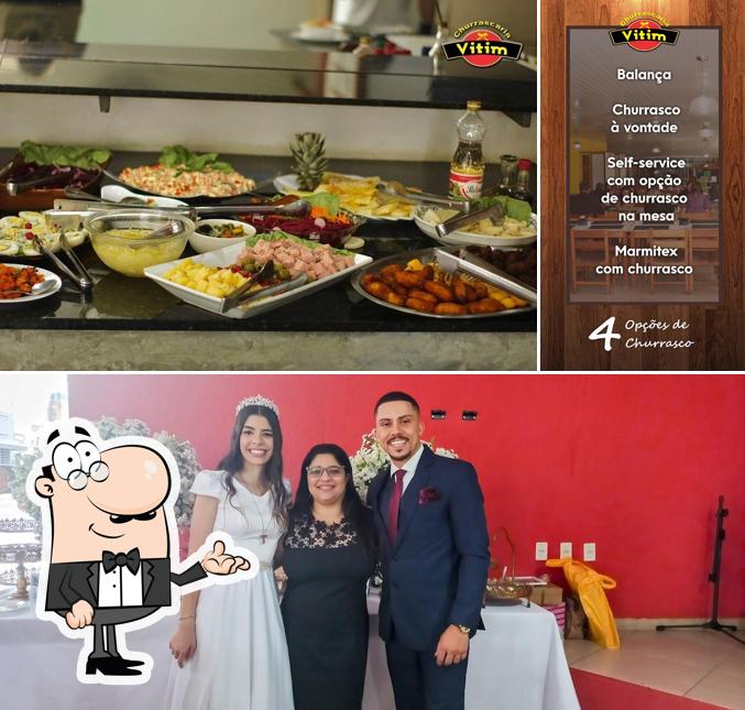 Esta é a imagem mostrando interior e casamento a Vitim Churrascaria