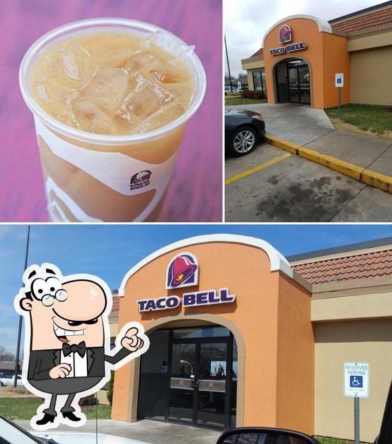 The picture of Taco Bell’s exterior and beverage