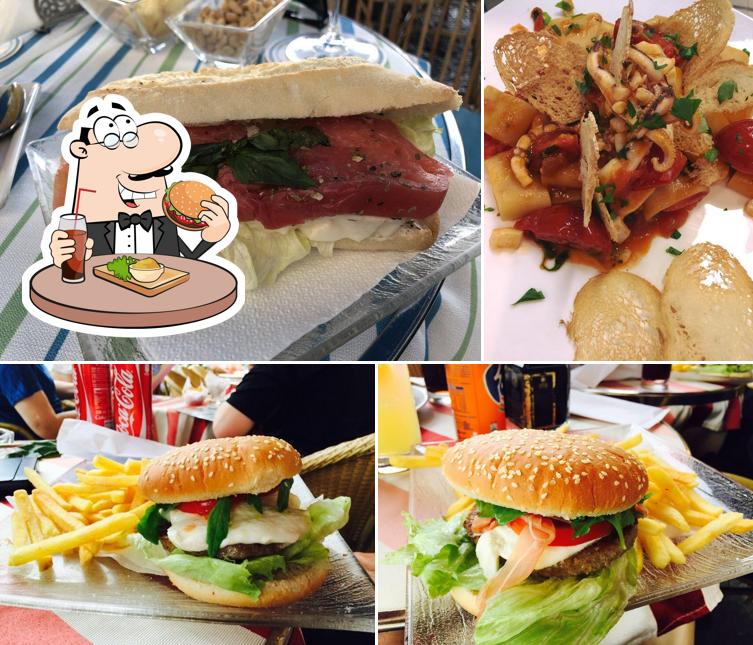 Try out a burger at Bar Aprea