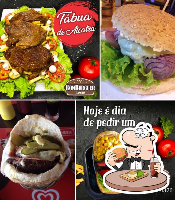 Consiga um hambúrguer no BomBurguer Lanches