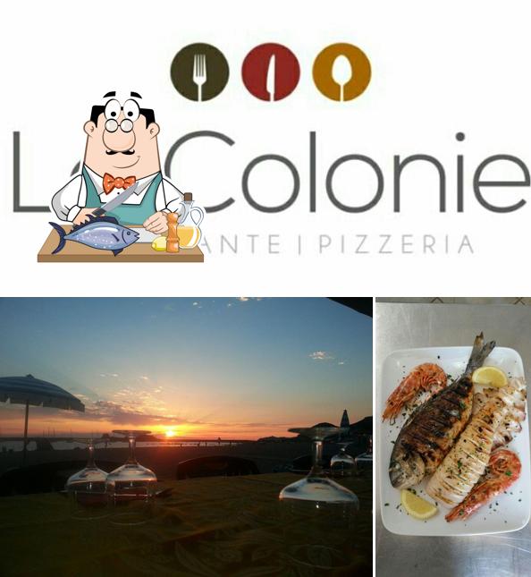 Grilled salmon at Le Colonie