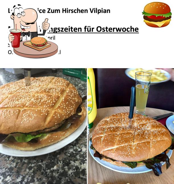 Ordina un hamburger a Zum Hirschen - Vilpian