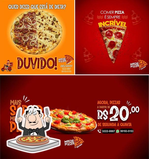 Peça diferentes tipos de pizza