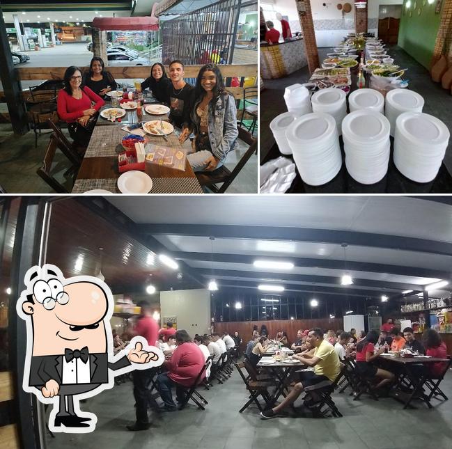 Entre diferentes coisas, interior e comida podem ser encontrados a Churrascaria e Pizzaria Recanto Gaúcho - Brazlândia