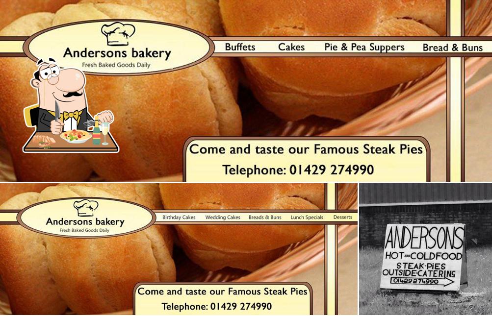 The image of Andersons Bakery’s food and exterior