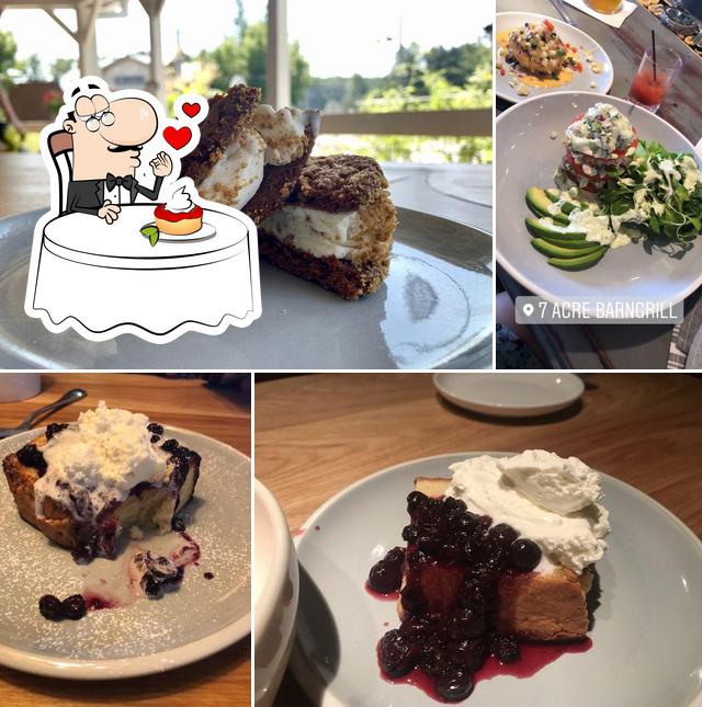 7 Acre BarnGrill serves a variety of sweet dishes