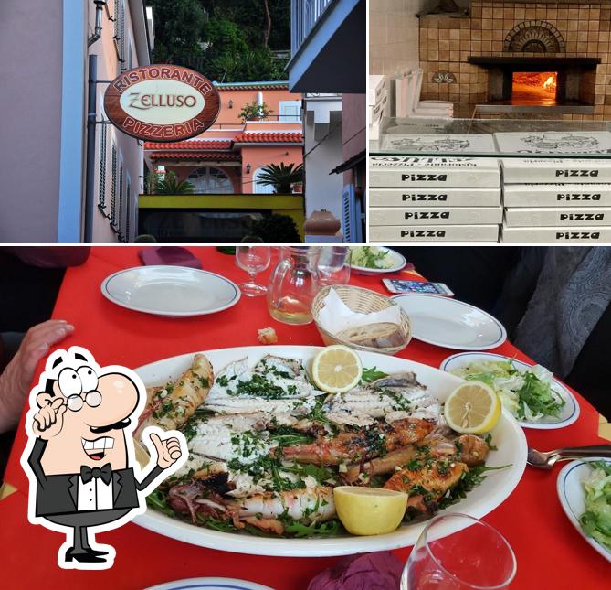 La foto di interni e cibo da Ristorante E Pizzeria Zelluso Di Arcamone Vincenzo