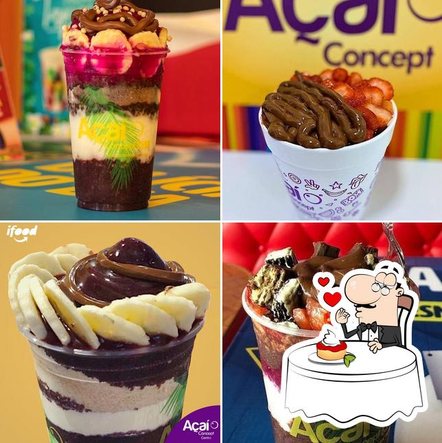 Açai Concept Centro oferece uma seleção de pratos doces