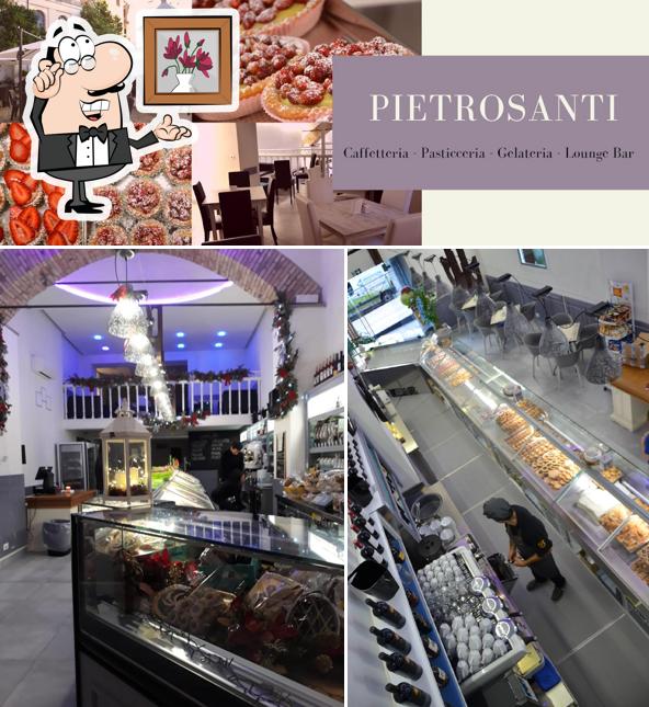 Gli interni di Bar Pietrosanti (pasticceria, gelateria, lounge bar)