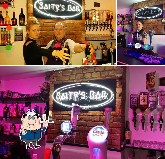 Saity's Bar serves alcohol