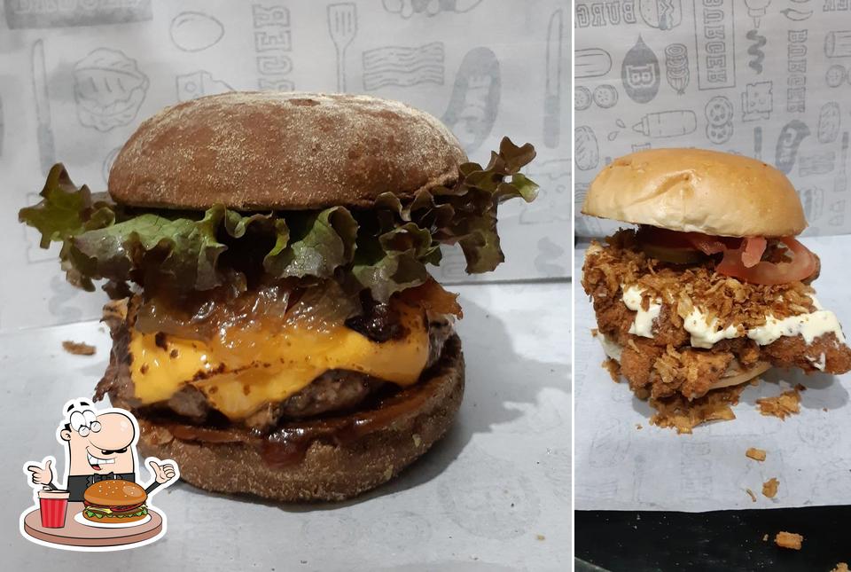 Experimente um hambúrguer no Rock Burger