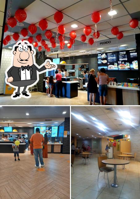 O interior do McDonald's