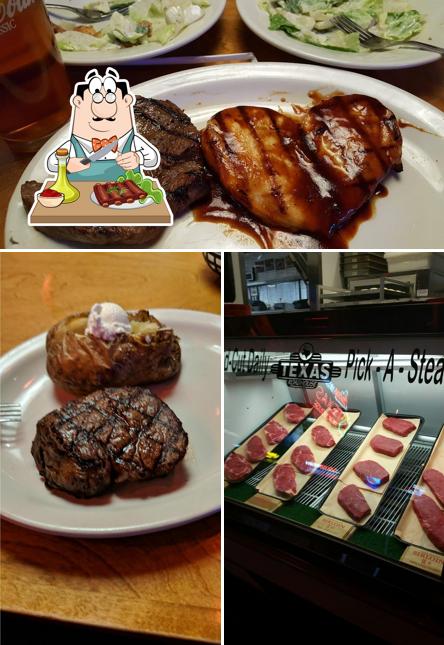 Pick meat dishes at Texas Roadhouse