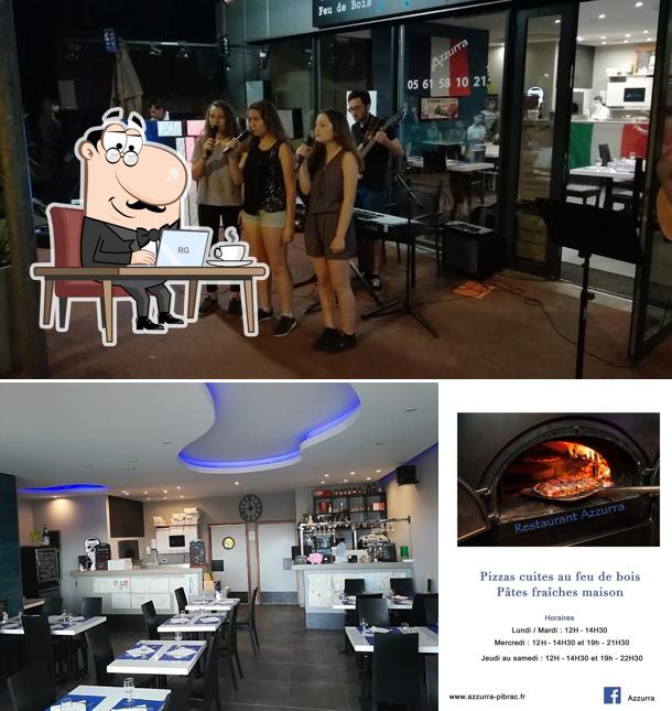 L'intérieur de Pizzeria Azzurra