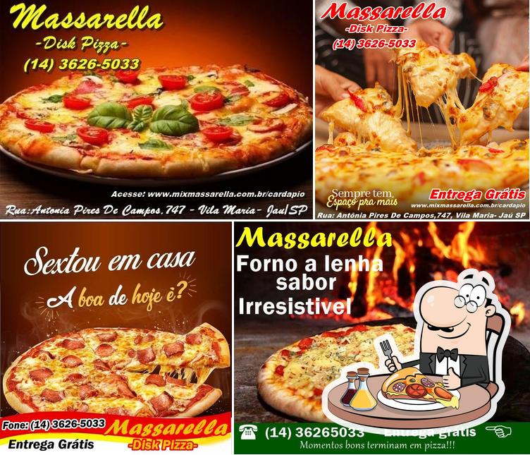 Consiga diferentes tipos de pizza