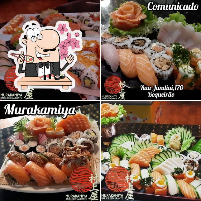 Peça diferentes opções de sushi