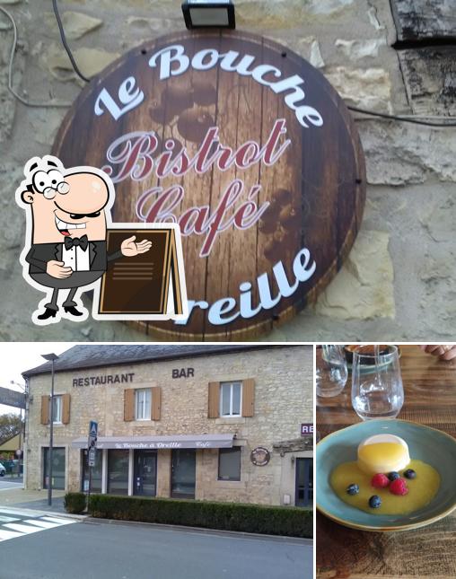 The picture of le bouche à oreille’s exterior and food
