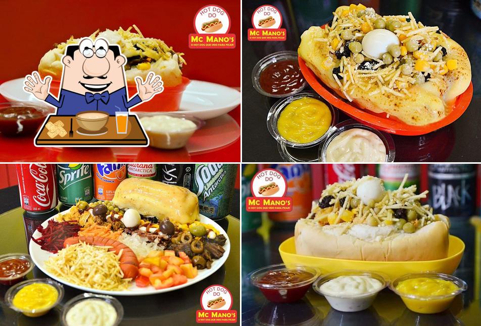 Platos en Mc Mano's hot Dog