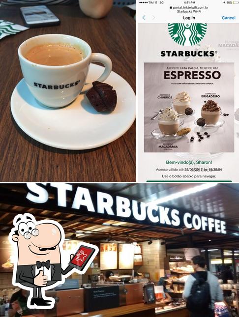 Look at the photo of Starbucks