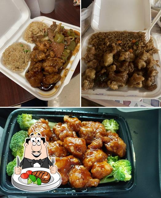 Get meat dishes at Jade Express Chinese Restaurant