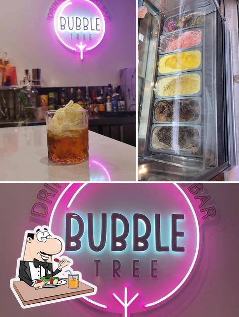 The photo of food and exterior at Bubble tree