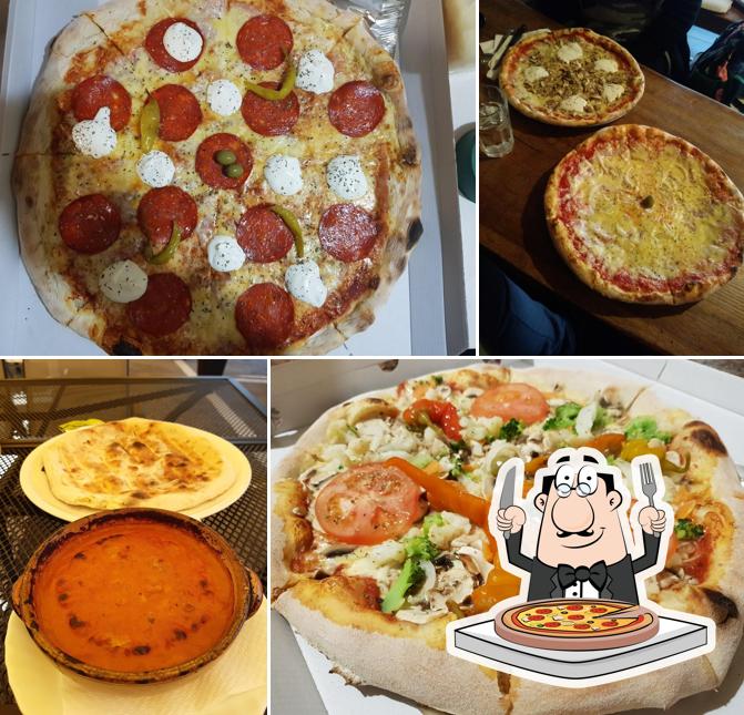 Pick various types of pizza