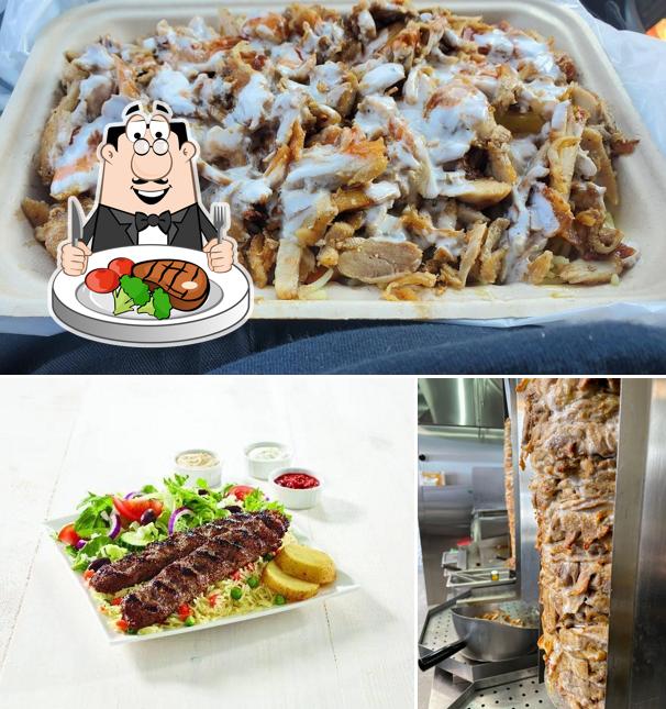 Essayez des plats à base de viande à Pita lite Shawarma