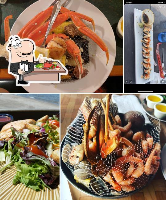 Order seafood at Dock's Beach House Restaurant