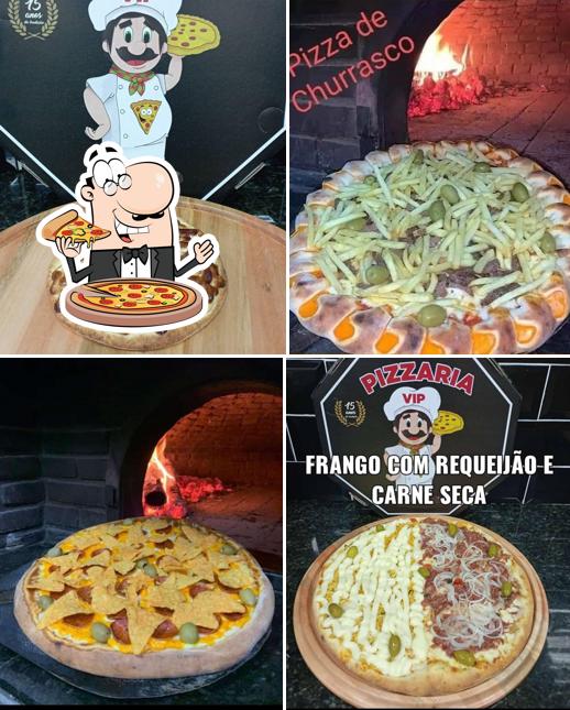 No Pizzaria VIP, você pode desfrutar de pizza