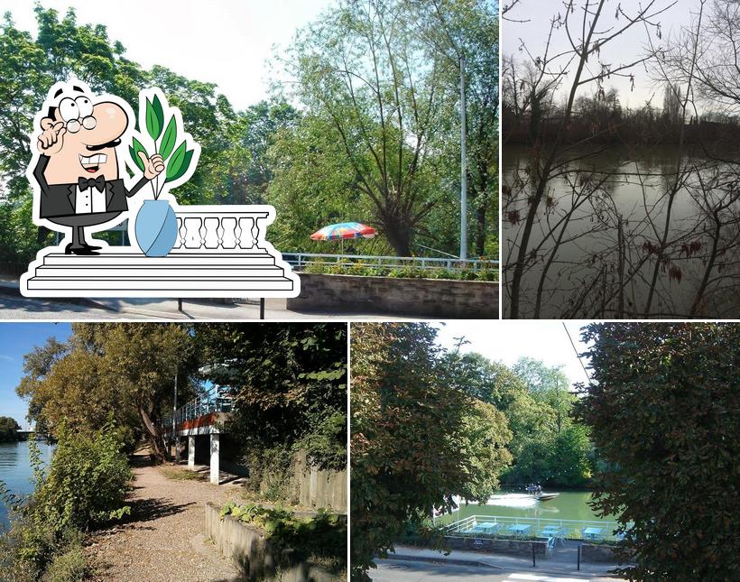 L'extérieur de Restaurant Au Bord'Eau