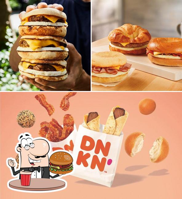 Order a burger at Dunkin'