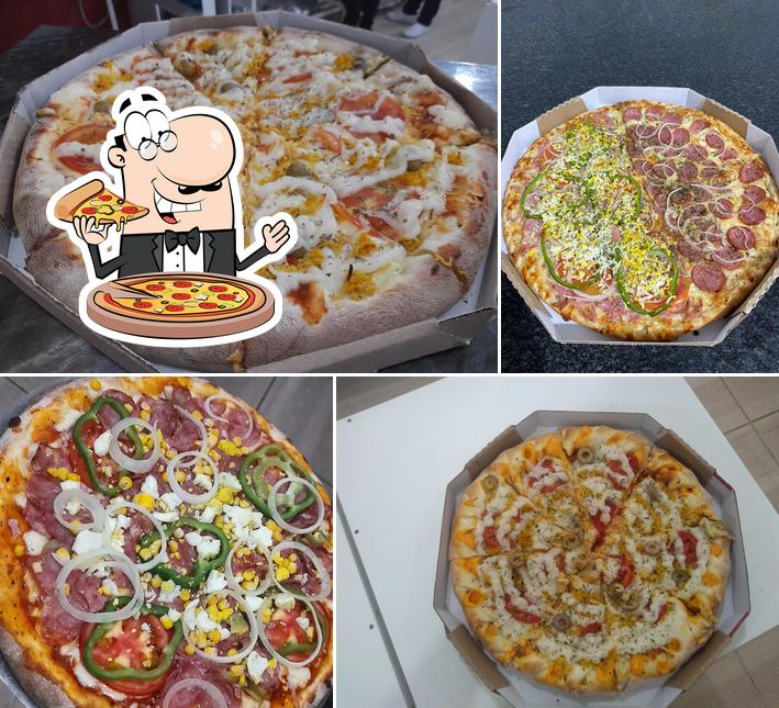 Consiga pizza no Pizzaria e Restaurante Maná