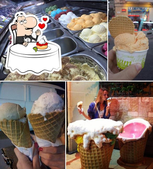 Gelateria Lungomare offers a variety of sweet dishes