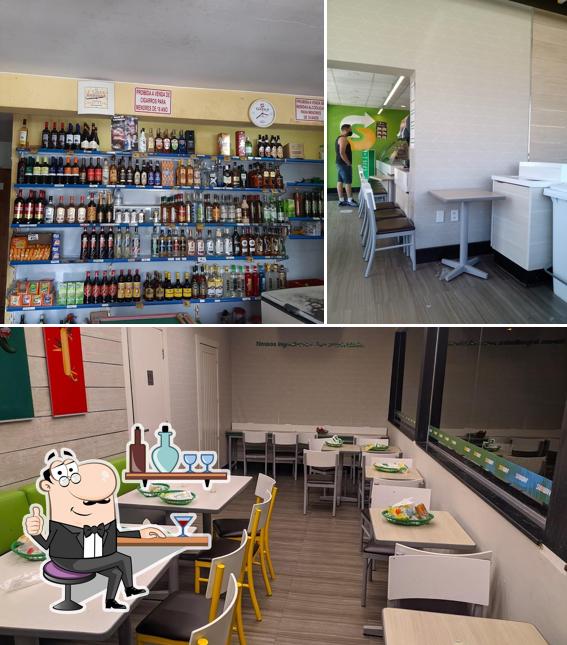 O interior do Subway