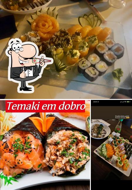 Prove diferentes opções de sushi